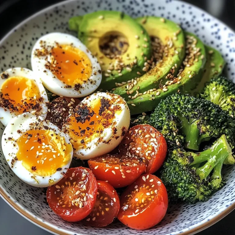 Avocado, Egg & Roasted Veggie Bowl