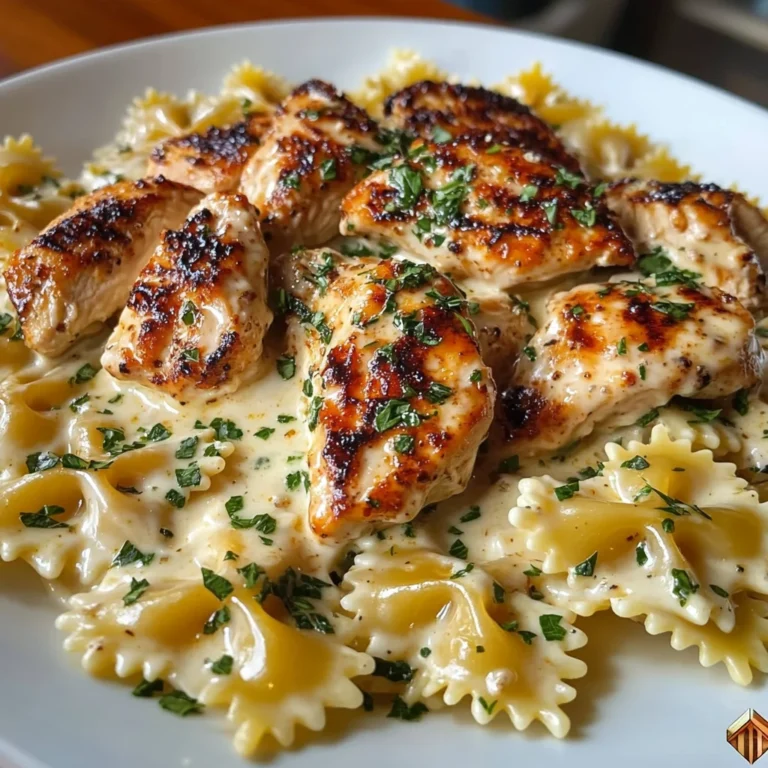 Cheesy Garlic Cajun Chicken Bowtie Pasta