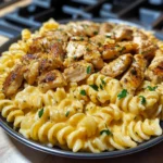 Cheesy Garlic Cajun Chicken Rotini in Velveeta Cream Sauce