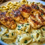 Creamy Cajun Chicken Tortellini in Garlic Mozzarella Sauce