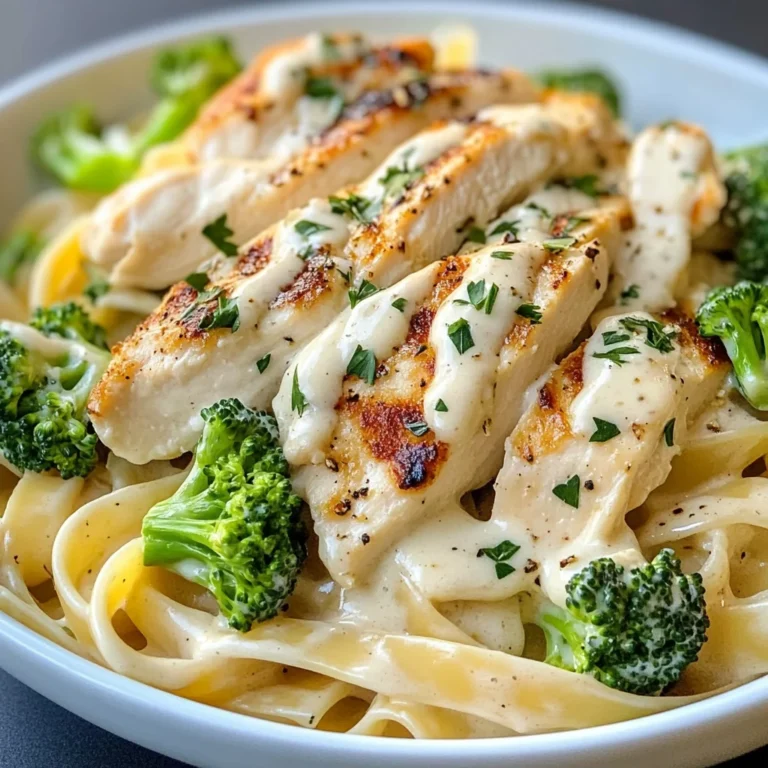 Creamy Chicken Alfredo with Broccoli