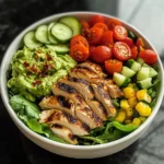 Grilled Chicken Power Bowl with Guac & Veggies