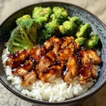 Teriyaki Chicken and Broccoli Bowl